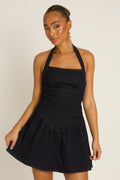 Indigo Drop Waist Denim Dress UK | Trendy Casual Mini Dress | Free UK Delivery | U178