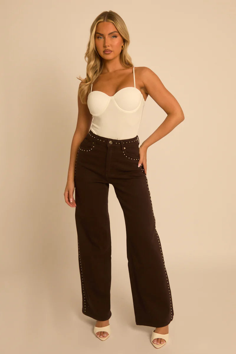 White Sculpting Bodysuit UK | Fitted Seamless Everyday Top | Free UK Delivery | U140